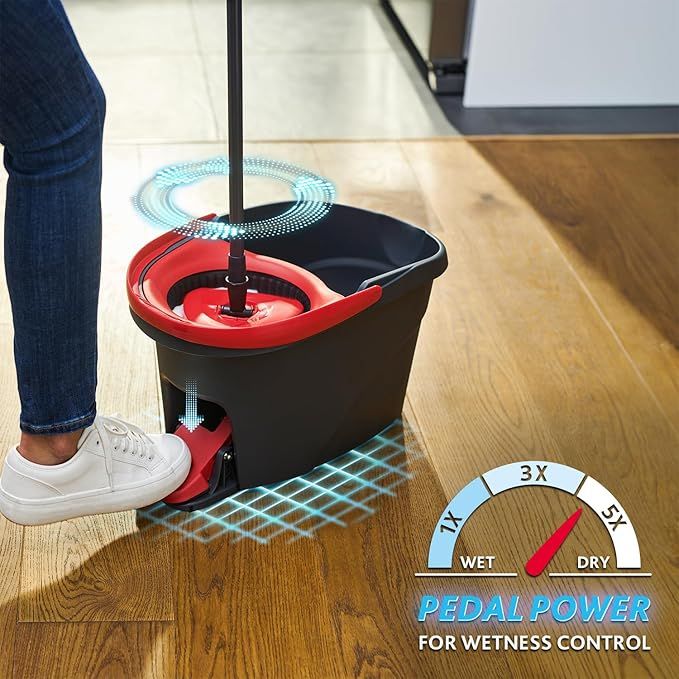 360 Spin Mop with Bucket – Stainless Steel Floor Cleaning System with 2 Mop Heads | Dual Mode, 360° Rotation for Easy Floor Cleaning