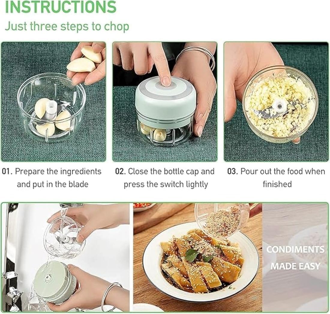 Compact Mini Food Processor Chopper