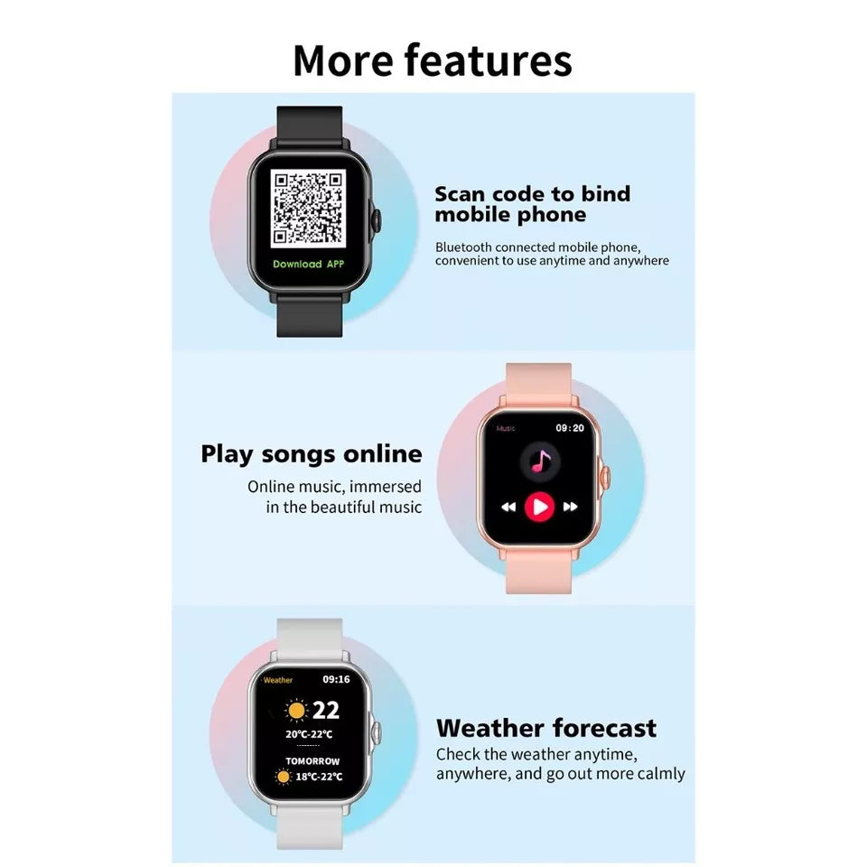 A58 XIAOMI Smart Watch Women’s watch 6 IN 1 With Jewelery set